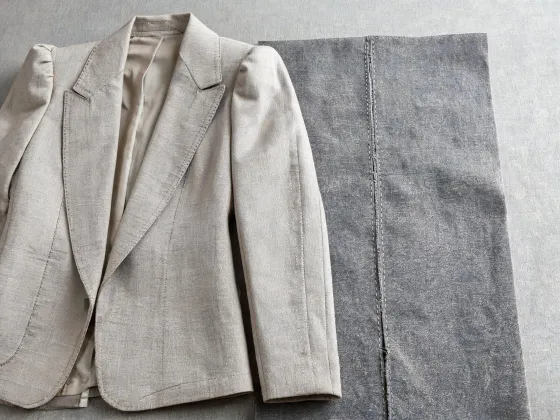 Structured jacket canvas and suiting cloth