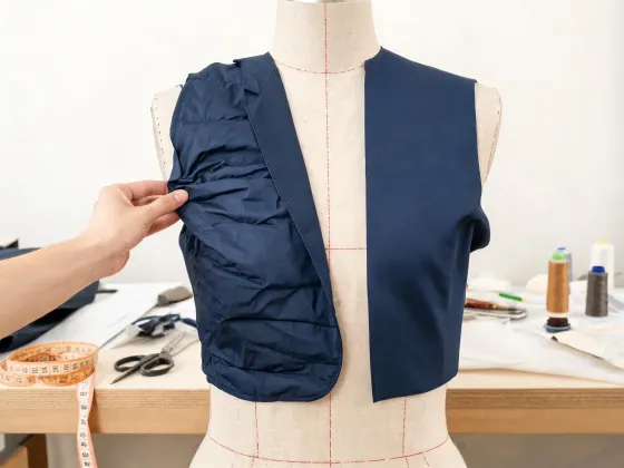 Travel suit fabric movement trial
